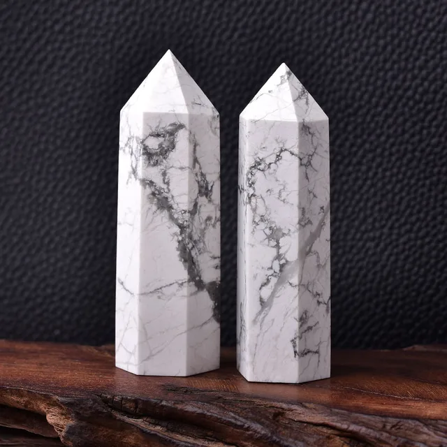 30 Color Natural Stones Crystal Point Wand Amethyst Rose Quartz Healing Stone Energy Ore Mineral Crafts Home Decoration 1PC White Turquoise
