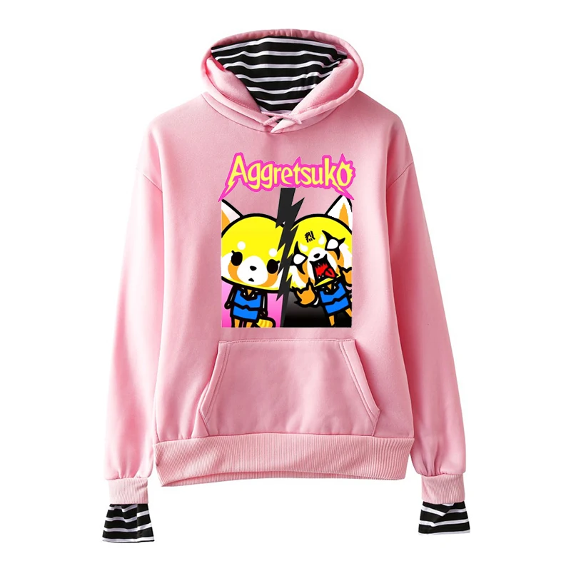 Пуловер для женщин/мужчин LettBao Aggretsuko женские толстовки пуловер с длинным рукавом высокое качество эластичные дышащие модные толстовки для женщин