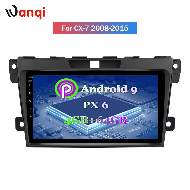 Автомобильный мультимедийный плеер Видео Android 9 gps навигация радио wifi OBD2 для Mazda Cx 7