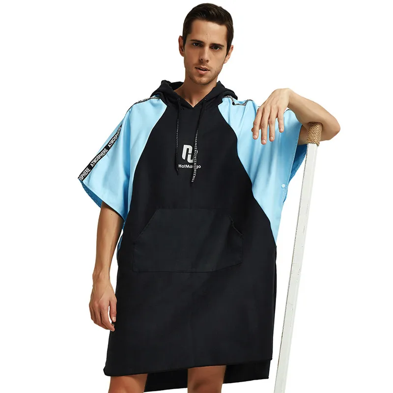 Носимый халат спортивное полотенце для улицы водопоглощающее серфинга взрослых
