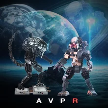 

Moc Aliened Predator Blood Robot War Movie Model Building Blocks DIY Creative Construction Bricks Educational Toys for Children