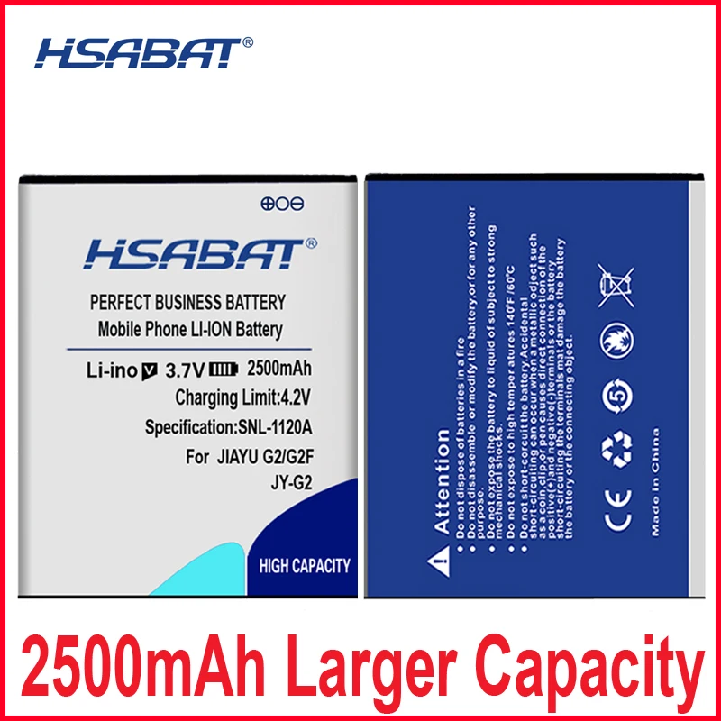 Аккумуляторная батарея HSABAT JY-G2 2500 мА · ч для JY-F1 JIAYU G2 G2S G2F F1 F1W | Мобильные телефоны