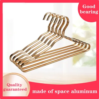 

10PCS Clothes Hanger Durable Antideformation Aluminium Alloy Closet Adult Clothing Towel Storage Rack Hangers For Clothes