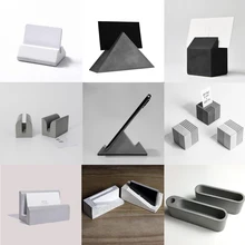  Concrete container silicone old  tube vase concrete holder mold, cement base mold Simple home office cement mold 