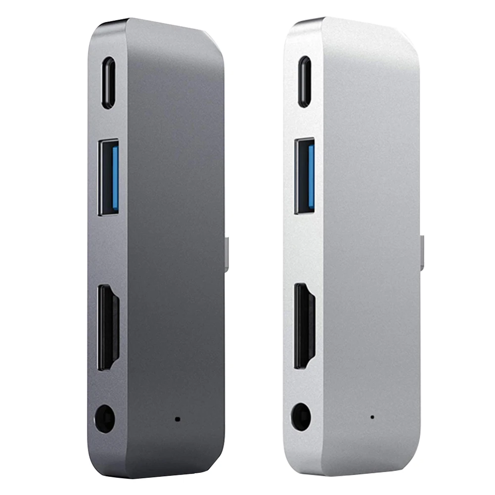 Type c 3 5mm Headphone Jack PD Charging USB Hub Adapter Compact Portable 4K HDMI Stable High Speed Concentrator For IPad Pro