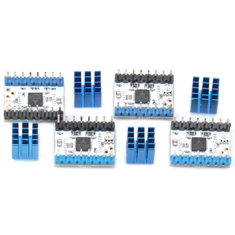 Super Silent Tmc2208 V1.2 Stepstick шаговый двигатель модуль драйвера+ радиатор для 3D печати материнская плата Aim Vs Tmc2100