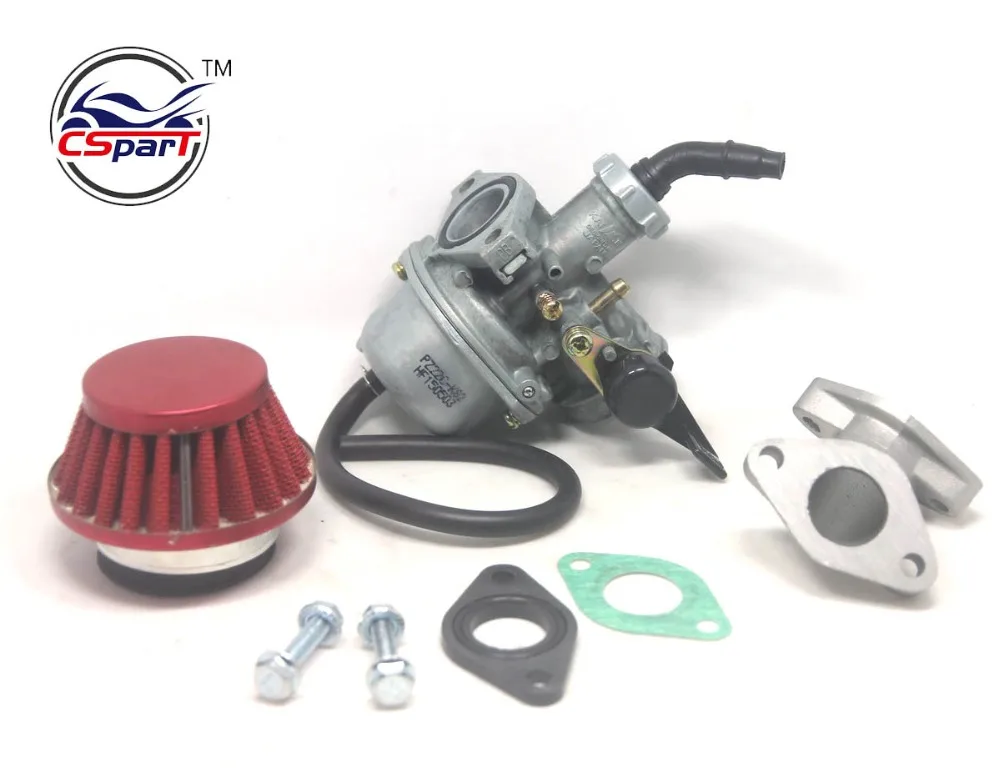 PZ22 22 мм карбюратор и 38 мм воздушный фильтр для Keihin 125cc KAYO Apollo Bosuer xmotos Kandi dirt/pit bikes monkey bikes ATV