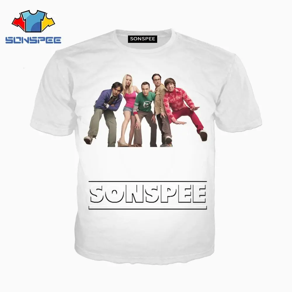 9 SONSPEE The Big Bang Theory Funny3D Футболка с принтом для мужчин и женщин, унисекс, горячая Распродажа, модные хип-хоп футболки, уличная одежда для отдыха, XK38 - Цвет: 9