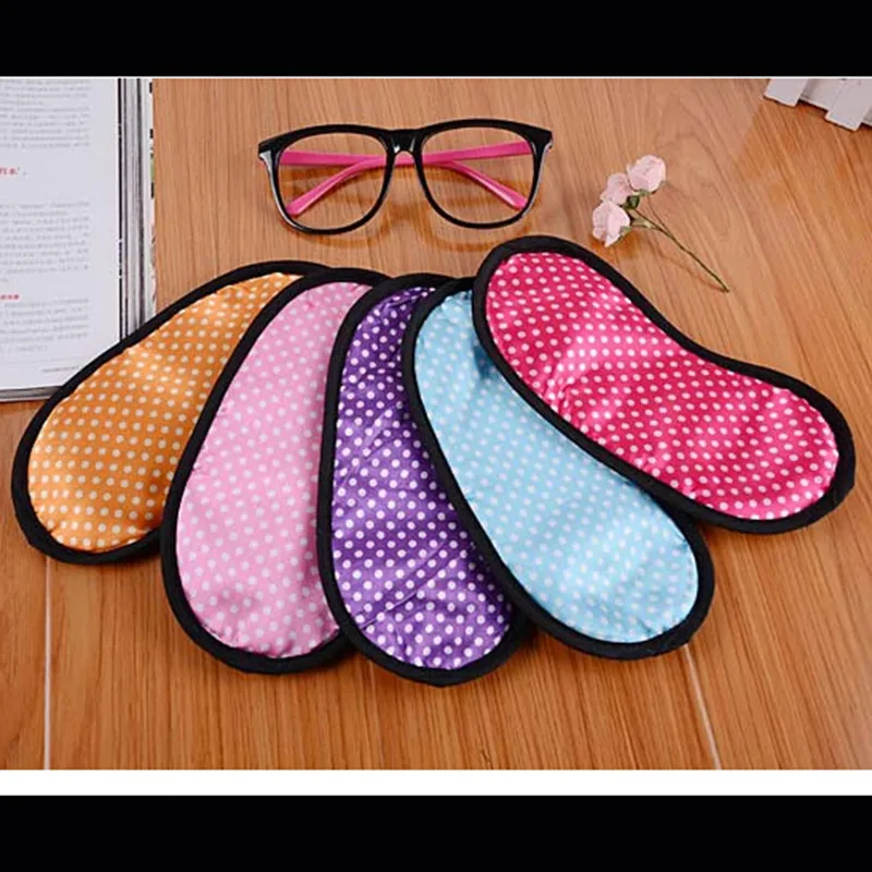 Small Dot Sleeping Eye Mask Anti Snoring Blindfold Travel Sleeping Eye Shade Cotton Unisex Funny Cover