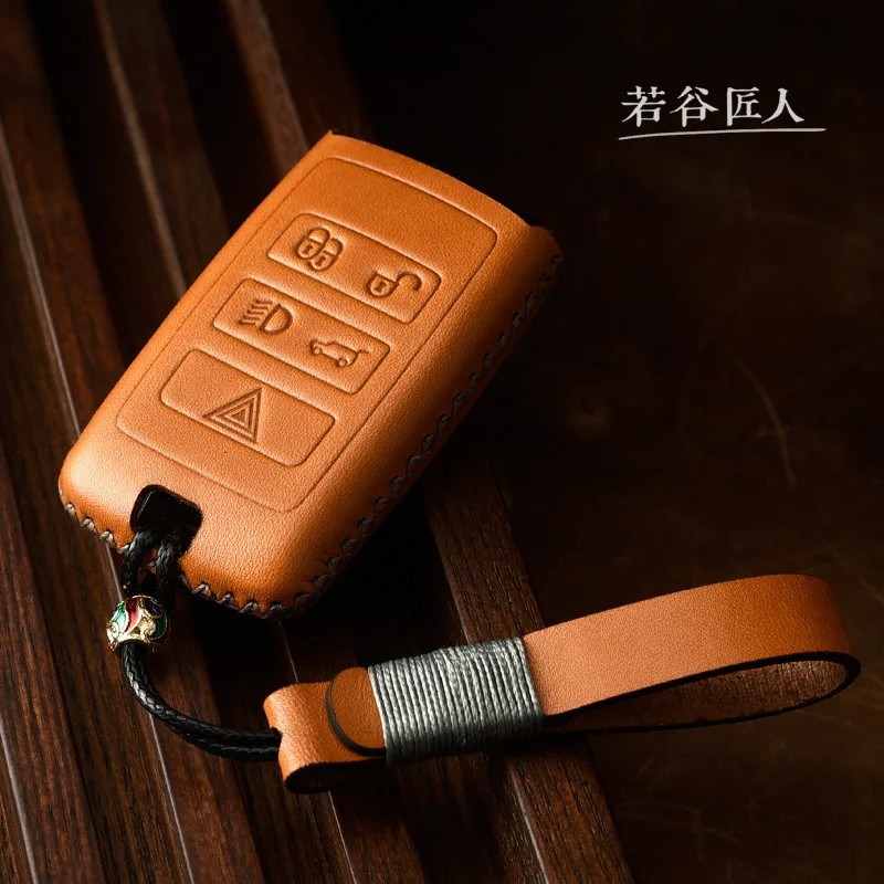 Натуральная кожа чехол ключа дистанционного управления автомобилем ключ чехол для Land Rover Range Rover Discovery Спорт 5