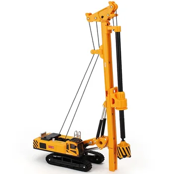 

Alloy Rotary Drilling Rig Crawler Excavator Diecast Construction Vehicle Model Children Collection Decoration Model Toys,Yellow