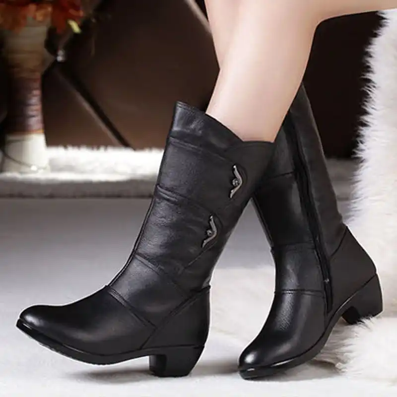 black casual boots ladies