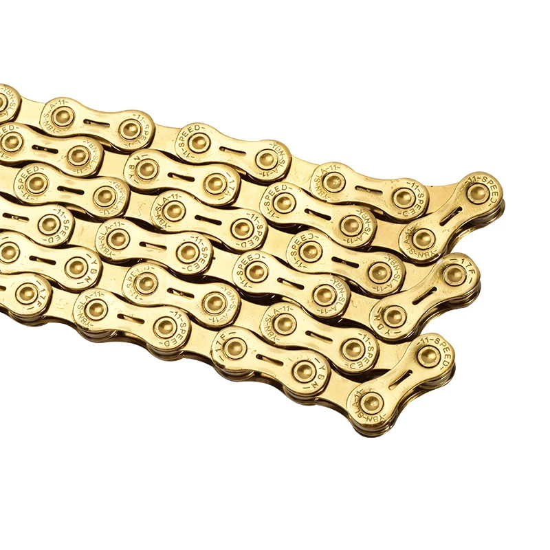 Best YBN Bicycle Chains Ultralight Black/Gold full Hollow 10/11 Speed Chain MTB Road Bike Chain 4