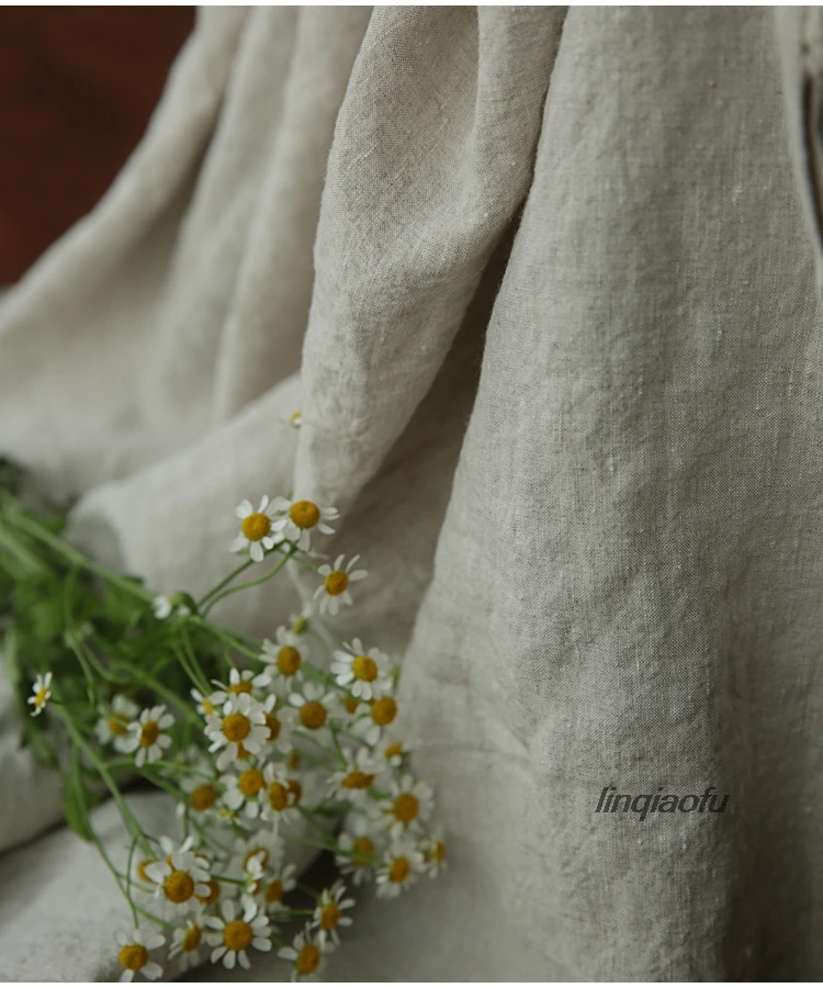 Высокая плотность натурального дождя и льна чистая льняная ткань высокого класса льняная одежда ткань