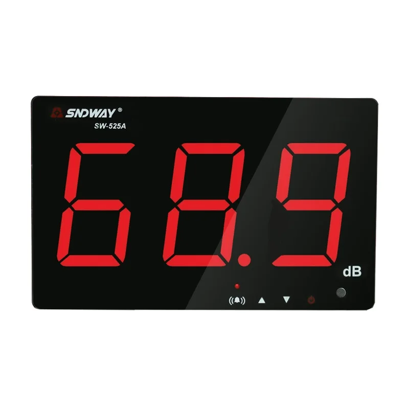 SW-525A цифровой измеритель уровня звука 30 ~ 130 дБ большой ЖК-дисплей Ресторан Бар
