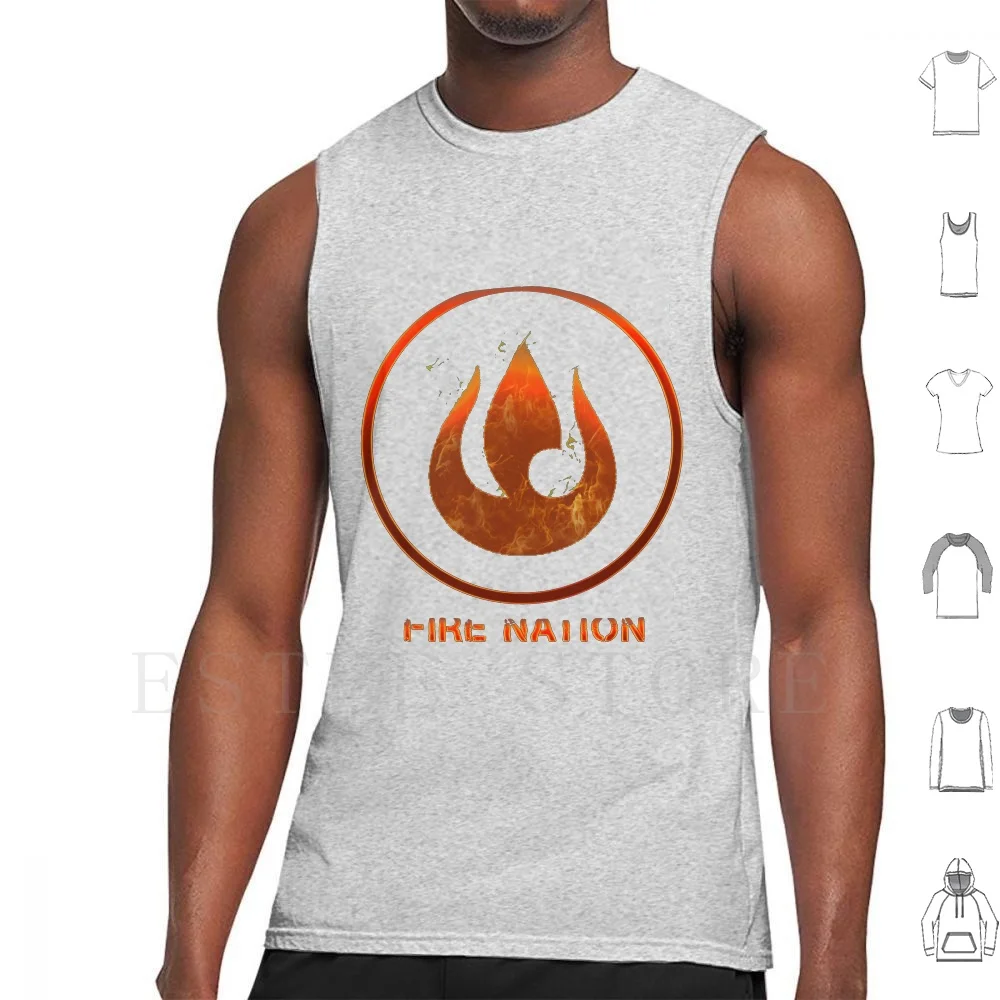 Fire Nation Canotte Gilet Cotton Fire Emblem Fire Nation