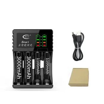 

C704A3 AA AAA Ni-MH Ni-CD Battery Charger Universal 4 Slots LED Display Smart Battery Charger