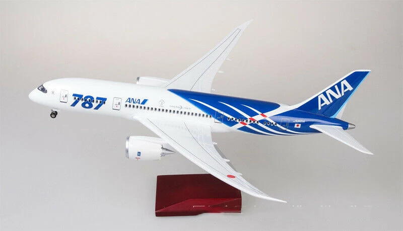 1/130 японский Airforce Boeing B787 самолет светодиодный 43 см Passanger Смола самолет W свет и колеса литой под давлением самолет