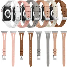 Браслет для часов Часы ловушка для наручных часов Apple Watch серии 1/2/3/4/38 40 мм роскошный кожаный джинсовые браслетный ремешок для часов браслет Aug13