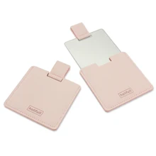 Specchio per trucco quadrato multicolore modello tinta unita tasca compatta portatile per donna ragazza cosmetici piccoli specchi compatti