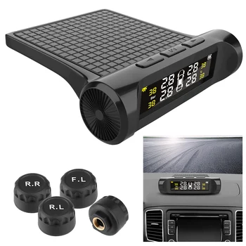 

Smart Car TPMS Tire Pressure Monitoring System Battery Power Digital TMPS LCD Display Auto Security Alarm Tire Pressure Sensor
