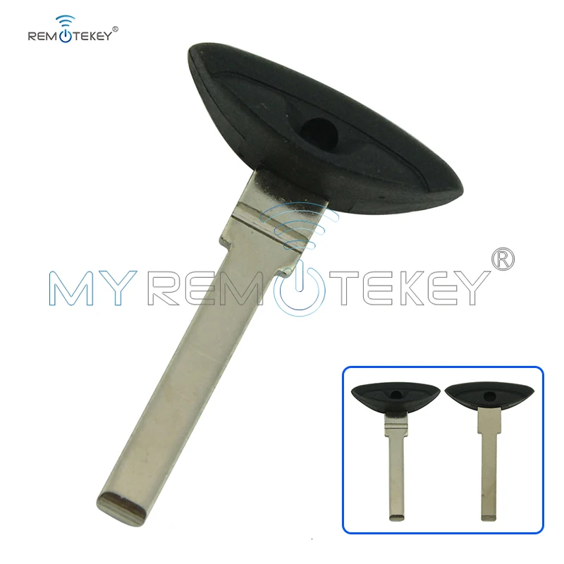 Remtekey 5 шт. Smart key blade HU100 для SAAB 93 95 запасной дистанционный аварийный ключ неграненый маленький ключ лезвие