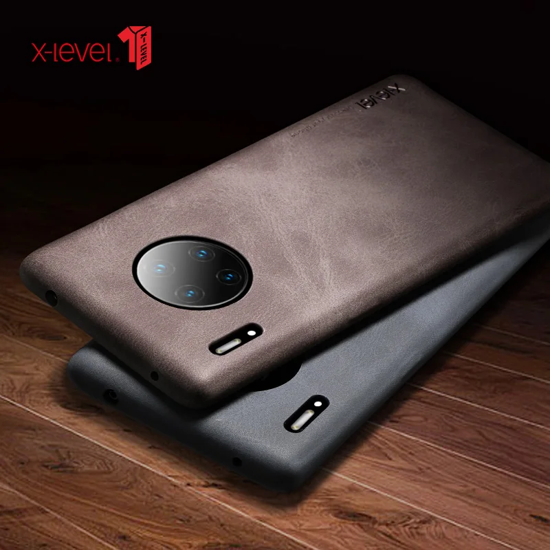 For Huawei Mate 20 Pro/MATE 30 Luxury Retro Vintage Slim Genuine Soft