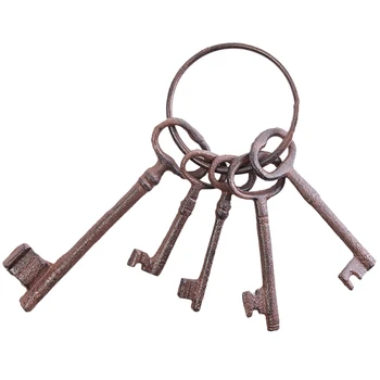 

Cast Iron Key Pendant Mural American Country Gardening Accessories Decoration