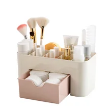 Пластиковая Косметическая Шкатулка для украшений, офисный стол с ящиками для макияжа, коробка для кистей, губная помада, шкатулка для украшений