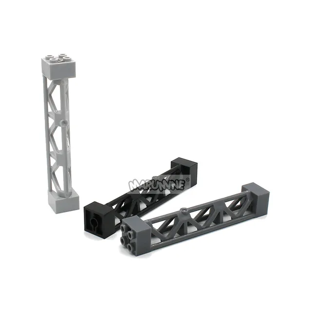 Marumine Lattice Tower 2x2x10 W/Cross 58827 Building Blocks 95347 Bricks Compatible Assembles City View Particles Rail Fence 2