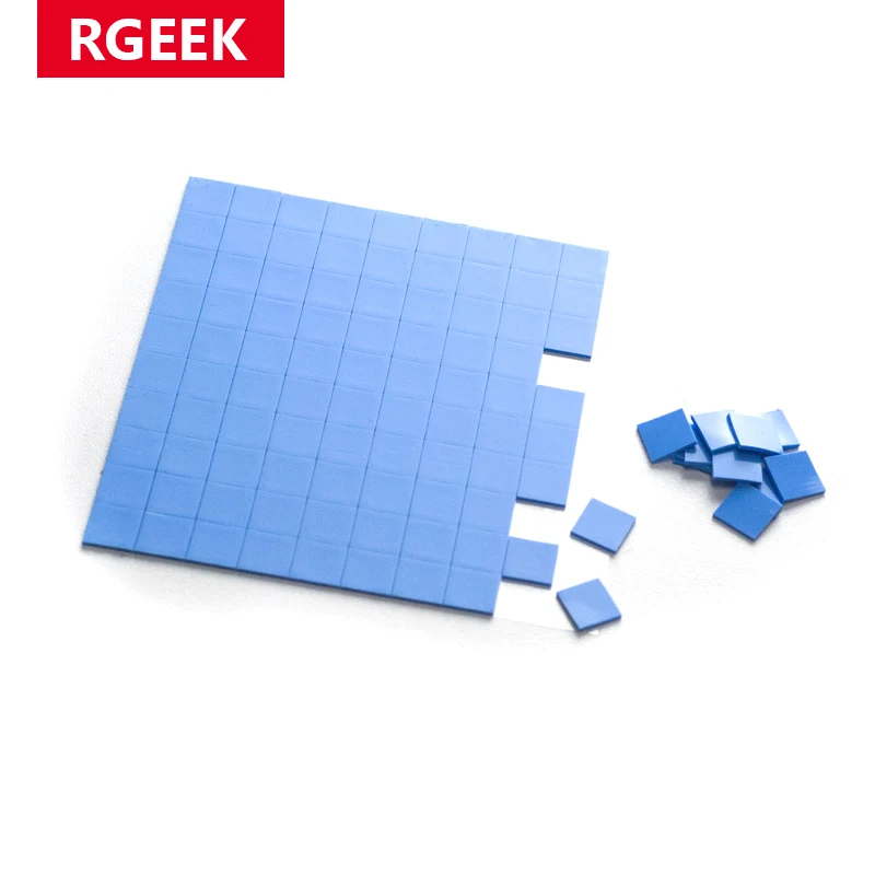 GPU CPU Heatsink 100 Pcs 10mm*10mm 6.0 W/mK Thermal Pad, Thermal Pad
