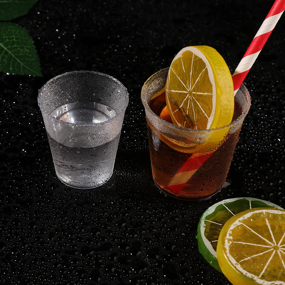 Reusable Transprent Plastic Disposable Dessert Cups Round Pudding Boxes Cupcake Muffin Cup Mould Kitchen Drinks Tools 50/90ml