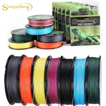 

Sougayilang New 100M 4 Strand Braided Fishing Line 12.12-57.1LB Multilament PE Braid Lines Lake River Fishing Free Shipping