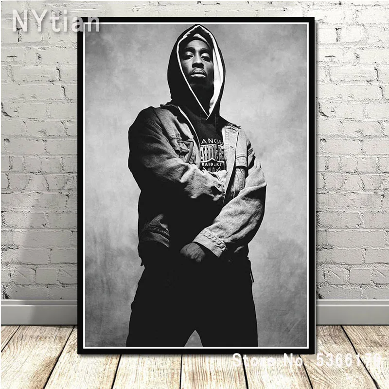 NT302 подарок Тупак Шакур 2PAC Outlaw рэп музыкальный Рэппер звезда плакат печать стены искусство картина холст живопись гостиная домашний декор комнаты
