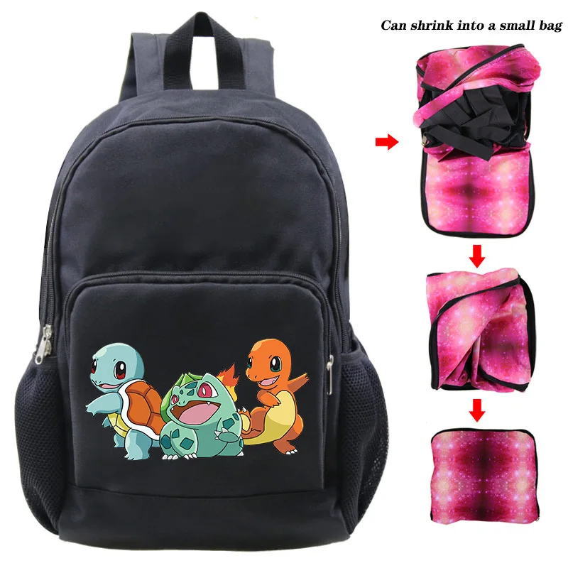 photo colour Большое пространство для мальчиков с героями аниме; рюкзак Pokemon Пикачу принт детская школьная сумка для мальчиков и девочек подросткового возраста школьные ранцы детский рюкзак сумка для книг - Цвет: photo colour