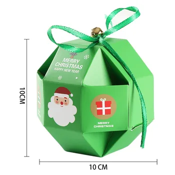 

Dropship 10pcs Candy Cookie Box Wedding Baby Shower Christmas Birthday Gift Box With Bell Paper Box Gift Bag Supplies Navidad