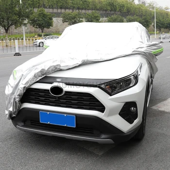 

PEVA Sliver Gary Waterproof Car Covers Outdoor Sun Protection Cover for Toyota RAV4 2019 2020 5th