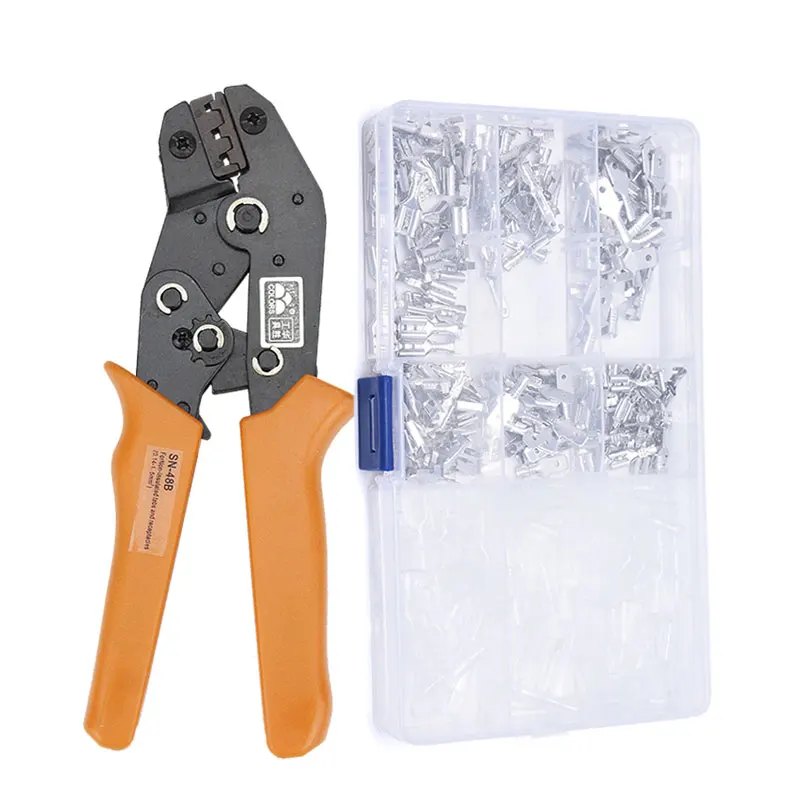 Crimping Pliers SN-48B with tab 2.8 4.8 6.3 VH2.54 3.96 2510 terminal box Car connector wire electrician tools set 2
