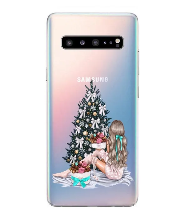 Мультяшный Рождественский чехол для samsung Galaxy S10 Lite S10 Plus, мягкий чехол для телефона с Санта Клаусом для samsung S6 S7 Edge S8 S9 Plus, чехол - Color: TPU