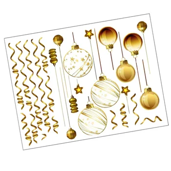 

1 Sheet Festival Wall Decor Glass Stickers Wall Decals for Store Mall