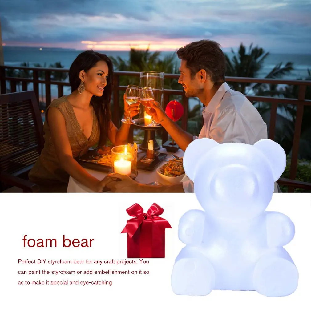 Foam Rose Bear Mold DIY Artificial Rose Flower Bear Bear Shaped Roses Decorations Mold Model Foam Rose Bear Mold DIY Artificial Rose Flower Bear Bear Shaped Roses Decorations Mold Model