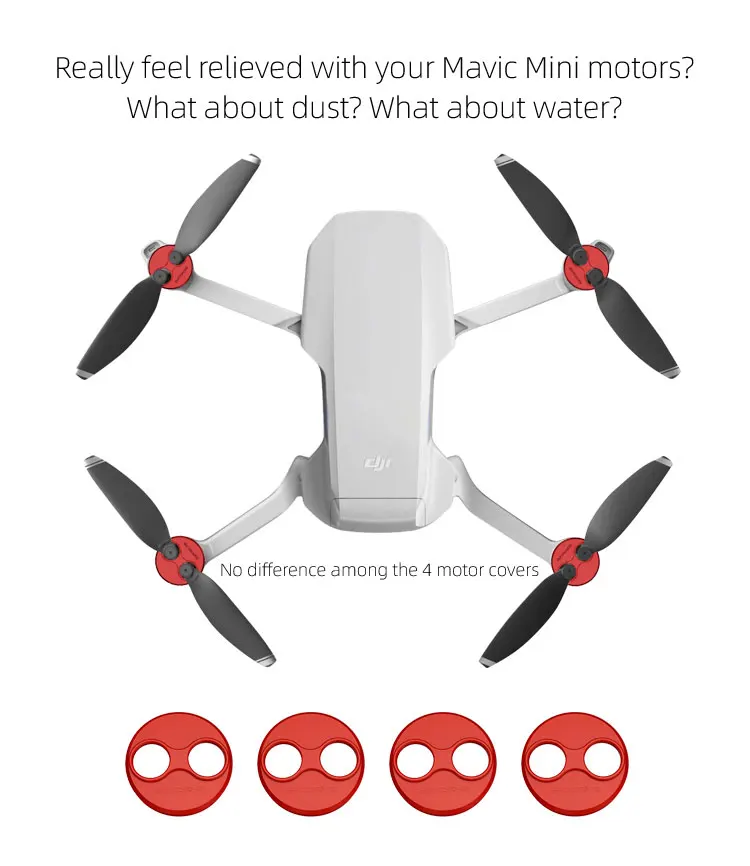 4 шт. DJI Mavic мини аксессуары крышка двигателя протектор для Mavic мини Дрон алюминиевый колпачок защита двигателя Защитный пыленепроницаемый