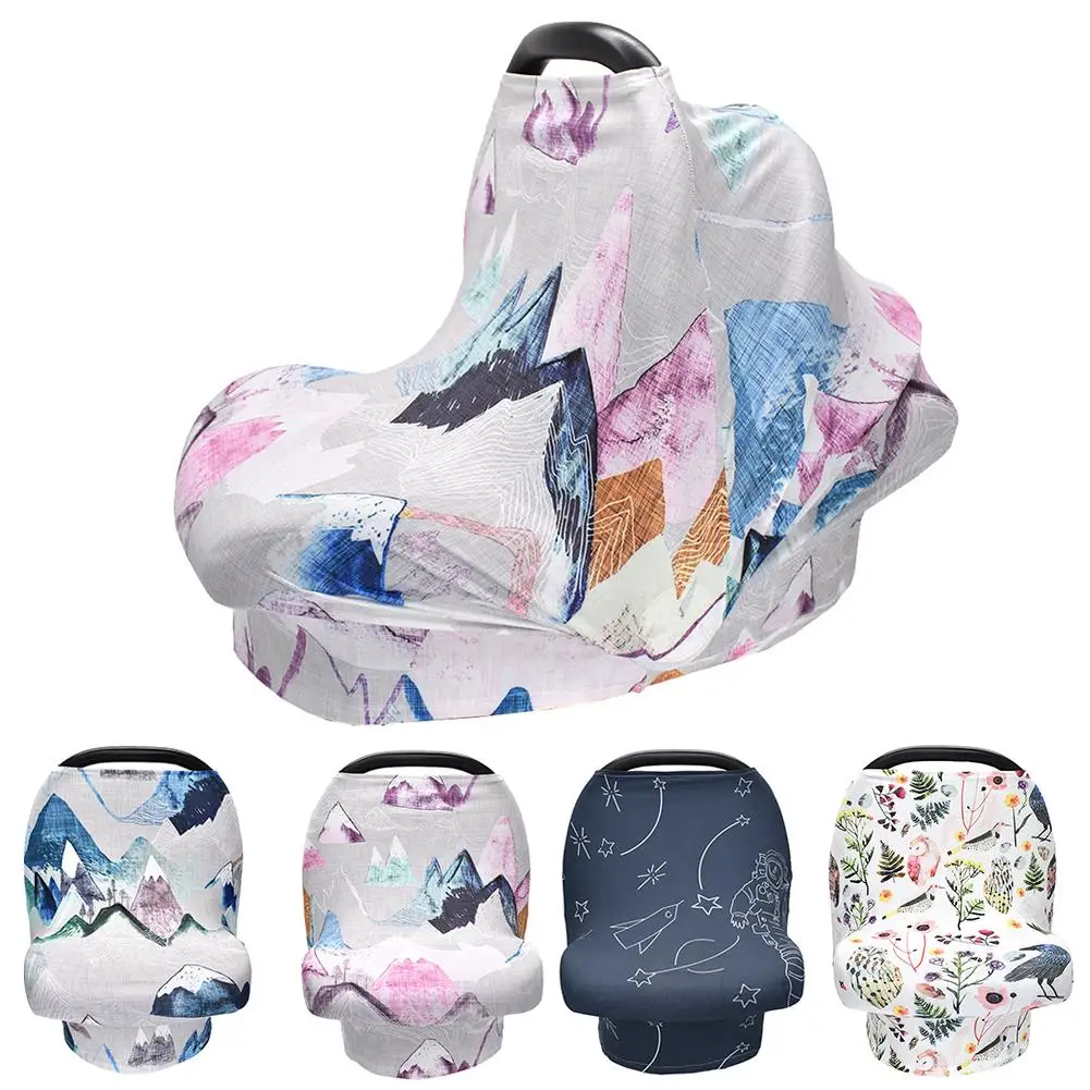 Newborn Baby Stroller Cover Floral Sun Shade Stroller Pram Car Seat