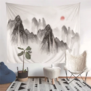 

Nature Landscape Tapestry Wall Hanging Aesthetic Trippy Hippie Tapestries Beach Towel Shawl Throw Sheet Home Decor