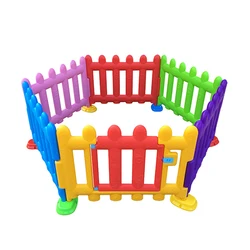 Baby Play Plastic Fence Indoor Playground Ball Fence 6PCS