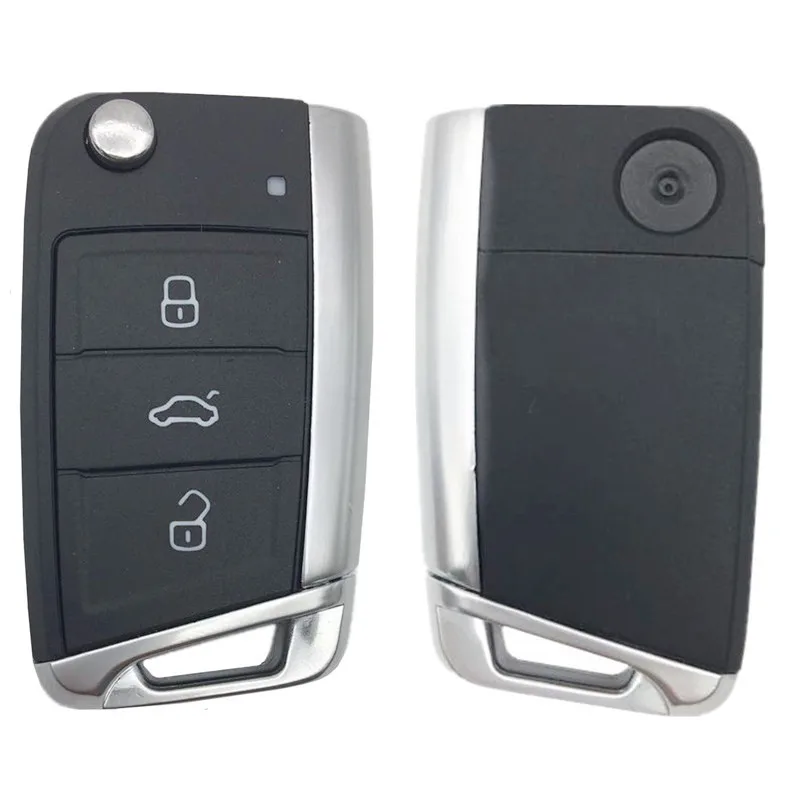 Flip Folding Remote Key Shell For Volkswagen VW Polo Golf 7 MK7 Seat Ibiza Leon FR 2 Altea Aztec For Skoda Octavia Accessories