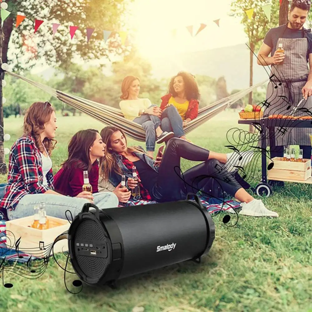 Bluetooth высокий динамик открытый баррель движение коллекция аудио портативный 32G расширение большой хранения
