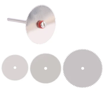 

10PCS/SET 22/25/32mm Saw Blade Woodworking Cutting Blade Cutting Discs Rotary Tools + 1pc Rod