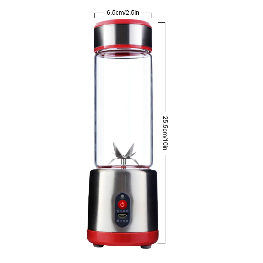 

Mini Electric USB Rechargeable Portable Blender Smooth Maker Juicer Cup Shaker Squeezer Lemon Fruit Orange Juice Extractor 500ml