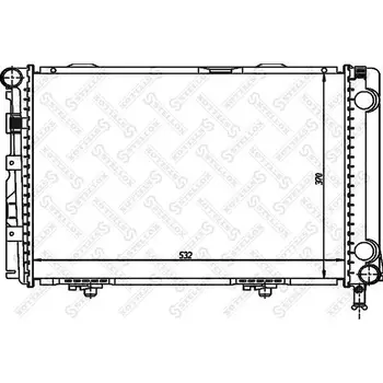 

Radiator cooling system MB W124 2.0D/2.5D 84-93 STELLOX 10-2